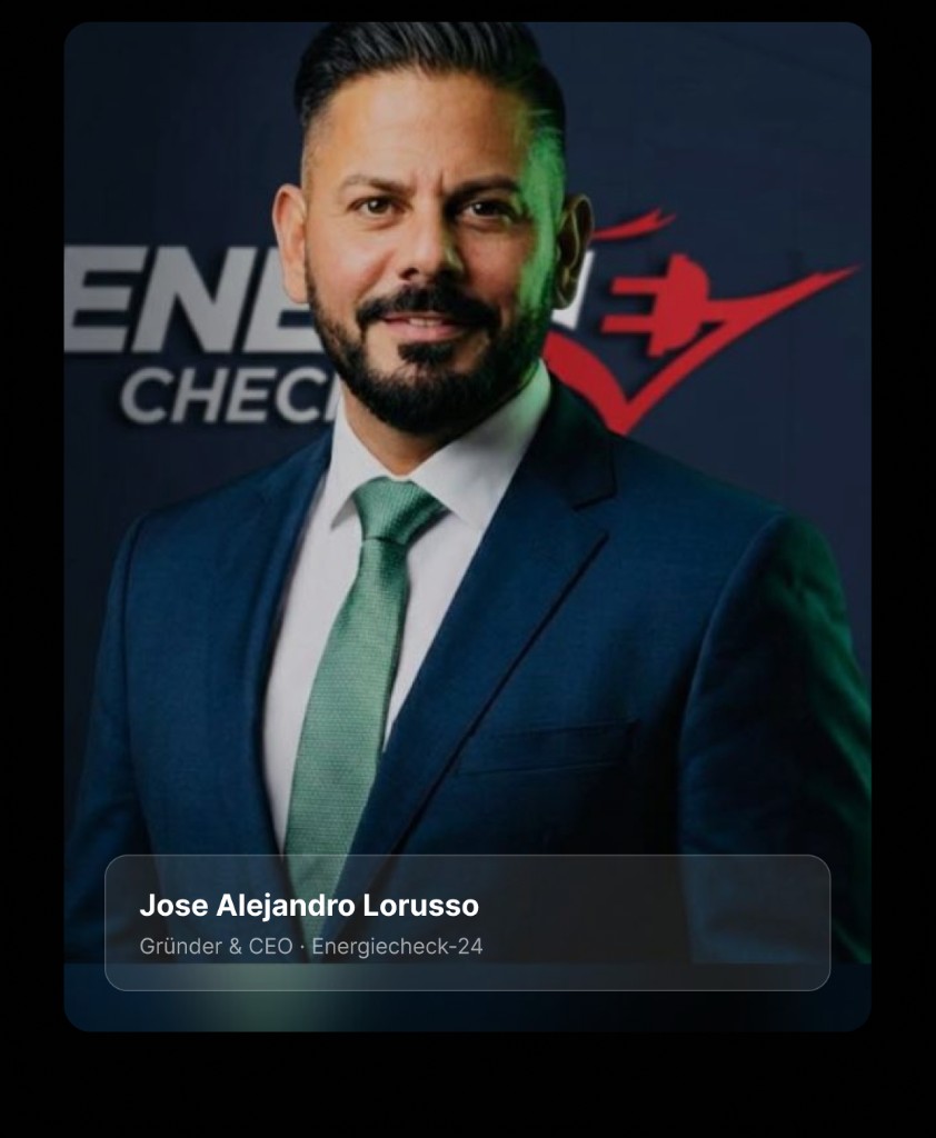 Jose Alejandro Lorusso, Gründer und CEO von Energiecheck-24